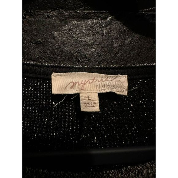 Mystree Ladies Flowy Career Business Sophisticated Gray Scoop Dress SZ Large - Picture 7 of 7